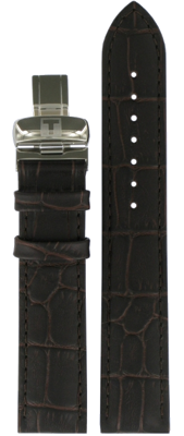 Horlogeband Tissot T0554171601701 / T600032780 Croco leder Bruin 19mm