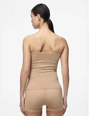Dames hemd - spaghetti bandjes - Plain Top - Basic vrouwen onderhemd microfiber