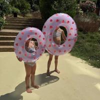 Swim Essentials Zwemband Sweet Hearts Lila 55 cm - thumbnail