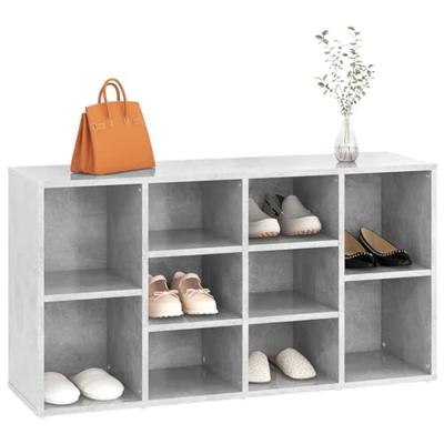 Schoenenbank 103x30x54,5 cm spaanplaat betongrijs
