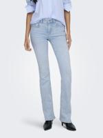 Only Onlblush Mid Flared Dnm Cro495 Noos 15363225 Flare Light Blue Bleached Denim - thumbnail