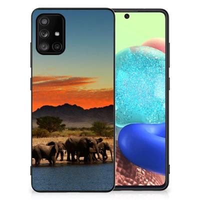 Samsung Galaxy A71 Dierenprint Telefoonhoesje Olifanten