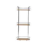 Bamboe Staand Doucherek 24x13x62cm - 3 Laags Badkamerrek - Badkamer - Doucherek - thumbnail