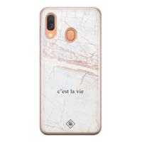 Samsung Galaxy A40 siliconen telefoonhoesje - C'est la vie - thumbnail