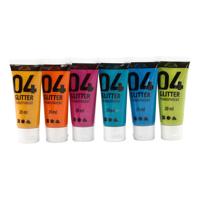 Creativ Company Kinder acrylverf glitter kleur, 6x20ml - thumbnail