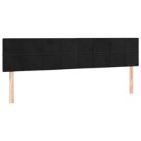 Bedframe zonder matras 120x190 cm fluweel zwart - thumbnail