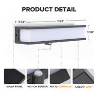 Lutec Design wandlampDoblo solar rechthoekig - 6943801125 - thumbnail
