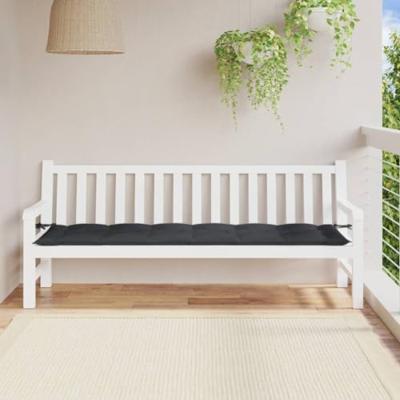 VidaXL Tuinbankkussen 200x50x7 cm stof gemêleerd antracietkleurig VidaXL Tuinbankkussen 200x50x7 cm stof gemêleerd antracietkleurig