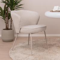 WOOOD Eetkamerstoel 'Admit' Geweven, kleur Pebble - thumbnail