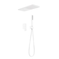 Regendoucheset Inbouw Tres Loft Colors Mengkraan met Wanddouche en Handdoucheset Mat Wit - thumbnail