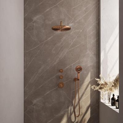 Copper Carving thermostatische inbouw regendouche set+ - PVD finish