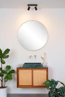 Lucide LENNERT - Plafondspot Badkamer - LED Dimb. - GU10 - 2x5W 3000K - IP44 - Zwart - thumbnail