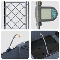 Tuin Bloempot 2 pcs Licht Grijs Staal - thumbnail