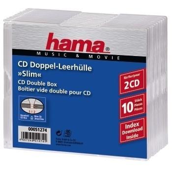 Hama cd slim bubbel box 10 pak