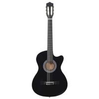 VidaXL Gitaar cutaway met 6 snaren western klassiek 38" zwart - thumbnail