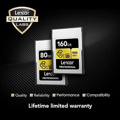 Lexar Pro Gold 160GB CFexpress Type A VPG400 - R900/W800 MB/s - thumbnail