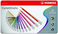 Kleurpotloden STABILO CarbOthello kalkpastel assorti blik à 36 stuks - thumbnail