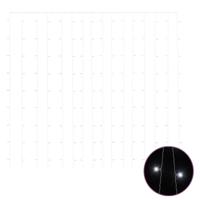 VidaXL Lichtsnoergordijn met 300 led&apos;s en 8 functies 3x3 m koudwit - thumbnail