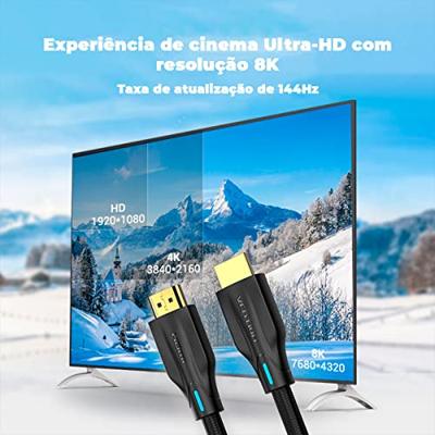 HDMI-Kabel Vention AAUBH 2 m Zwart - thumbnail