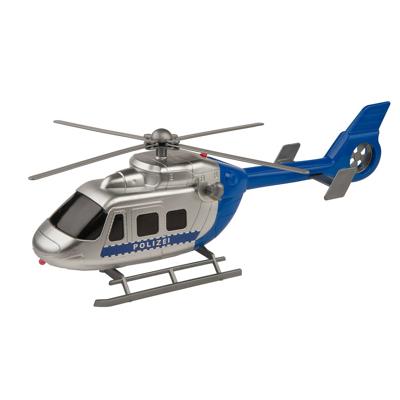 Happy People politiehelikopter met licht en geluid 30 cm blauw