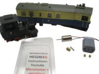 micromotor HEG001G motor ombouwset voor Egger Bahn / Jouef H0e - thumbnail