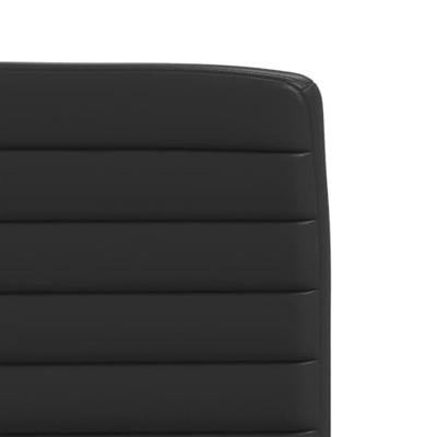 Eetkamerstoelen 2 st kunstleer zwart Eetkamerstoelen 2 st kunstleer zwart