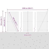VidaXL Afrasteringspaal zilver 25 x 1,4 m (25 mm gaas) staal - thumbnail