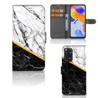 Xiaomi Redmi Note 11 Pro 5G/4G | Bookcase | Marmer Wit Zwart - Origineel Cadeau Man - thumbnail