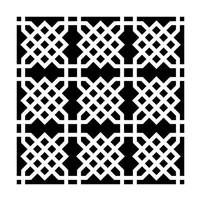 The Crafter's Workshop • template 15x15cm knot garden