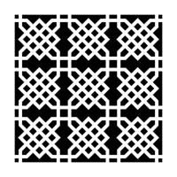 The Crafter's Workshop • template 15x15cm knot garden - thumbnail