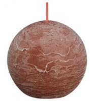 Bolsius Rustiek bolkaars shine 76 suede brown (1 st) - thumbnail