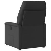 Fauteuil verstelbaar stof zwart - thumbnail