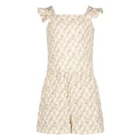 Quapi Zomer broek meisjes - wit - AOP geruit - Fauve - thumbnail