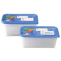 Rotho Domino Diepvriesdozen Etiket Decor 3x1.5L Wit - thumbnail