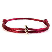 Caviar Collection Armband Neon Bordeaux Red X Lightning Gold - thumbnail