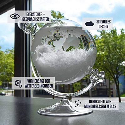 Globe Storm Glass - Weervoorspeller - ⌀20cm - Barometer