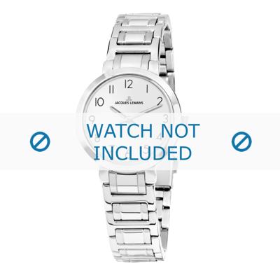 Jacques Lemans horlogeband 1-1932A Staal Zilver