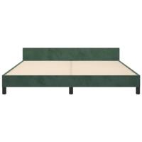 Bedframe zonder matras 180x200 cm fluweel donkergroen - thumbnail