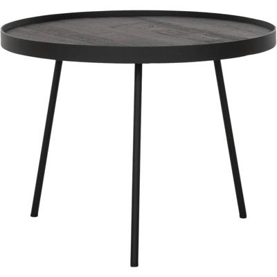 DTP Home Salontafel 'Saturnus' Teakhout, 50cm, kleur Zwart