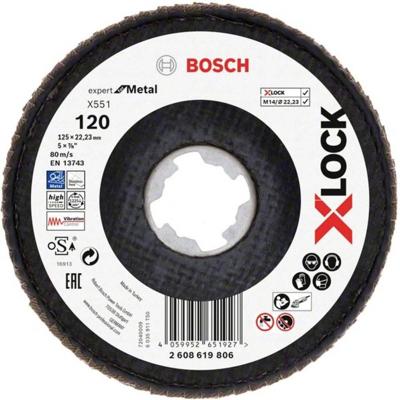 Bosch Accessories 2608619806 X551 Lamellenschijf Diameter 125 mm Boordiameter 22.23 mm 1 stuk(s) Bosch Accessories 2608619806 X551 Lamellenschijf Diameter 125 mm Boordiameter 22.23 mm 1 stuk(s)
