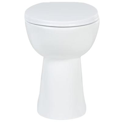Toilet verhoogd 7 cm soft-close randloos keramiek wit