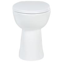 VidaXL Randloos toilet 7 cm extra hoogte soft-close keramiek wit - thumbnail