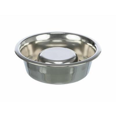 Trixie voerbak hond slow feeding rvs