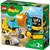 LEGO DUPLO Constructie 10931 Vrachtwagen en graaflaadmachine - thumbnail