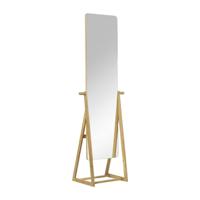 Spiegel bamboe staand - bruin - 172x47x42 cm - thumbnail