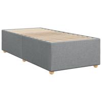 Boxspring met matras stof lichtgrijs 80x200 cm - thumbnail