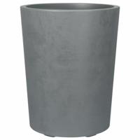 Bloempot Deroma Grijs Plastic Cirkelvormig Cilinder - thumbnail