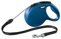 Flexi New Classic M Cord rollijn 8 meter Blauw - thumbnail