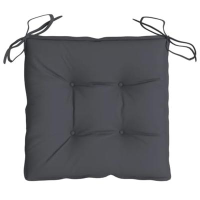 VidaXL Stoelkussens 2 st 40x40x7 cm oxford stof antracietkleurig