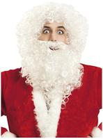 Pruik met Baard My Other Me Wit Kerstman - thumbnail